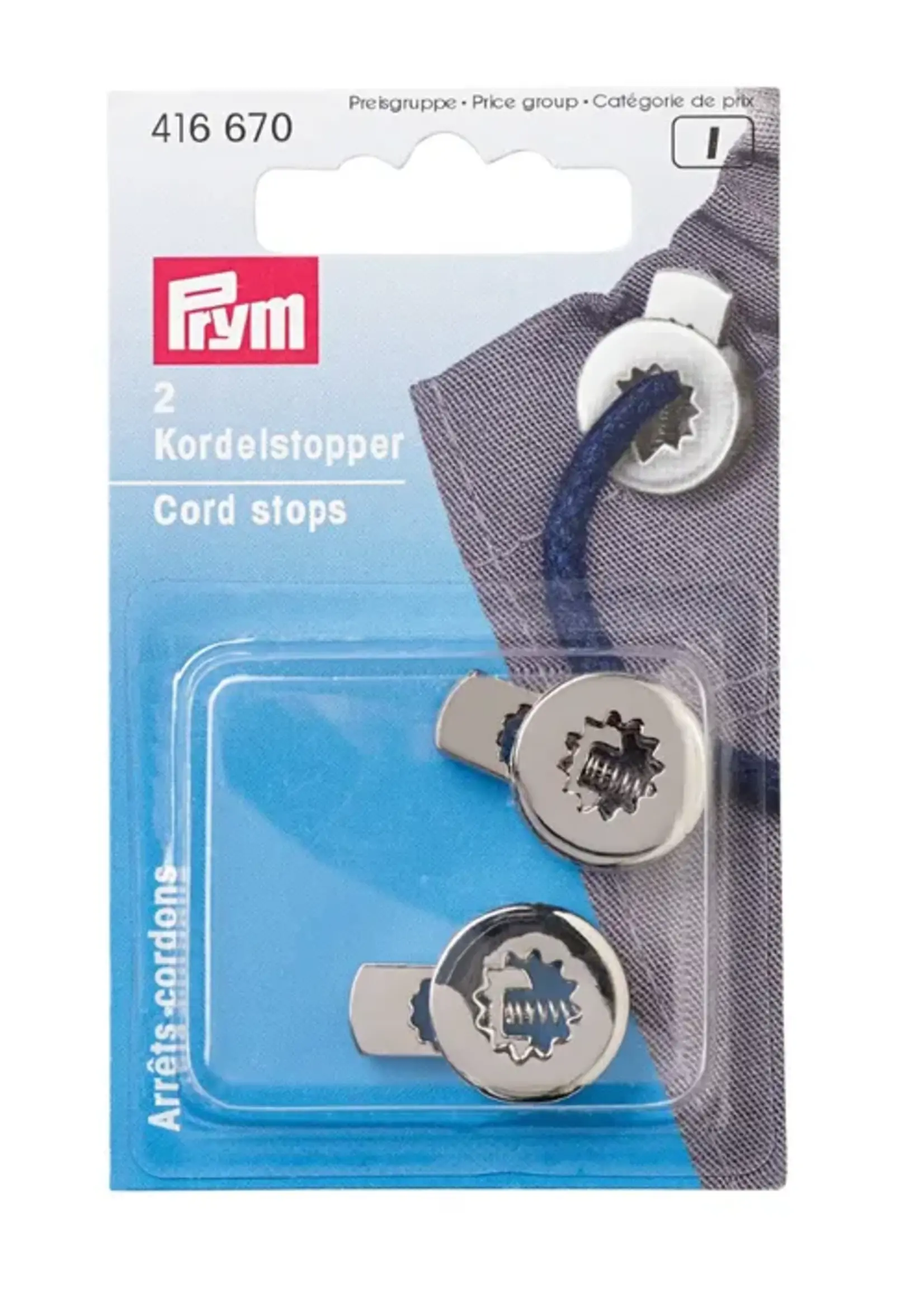 Prym koordstopper 1 gaats oud zilver