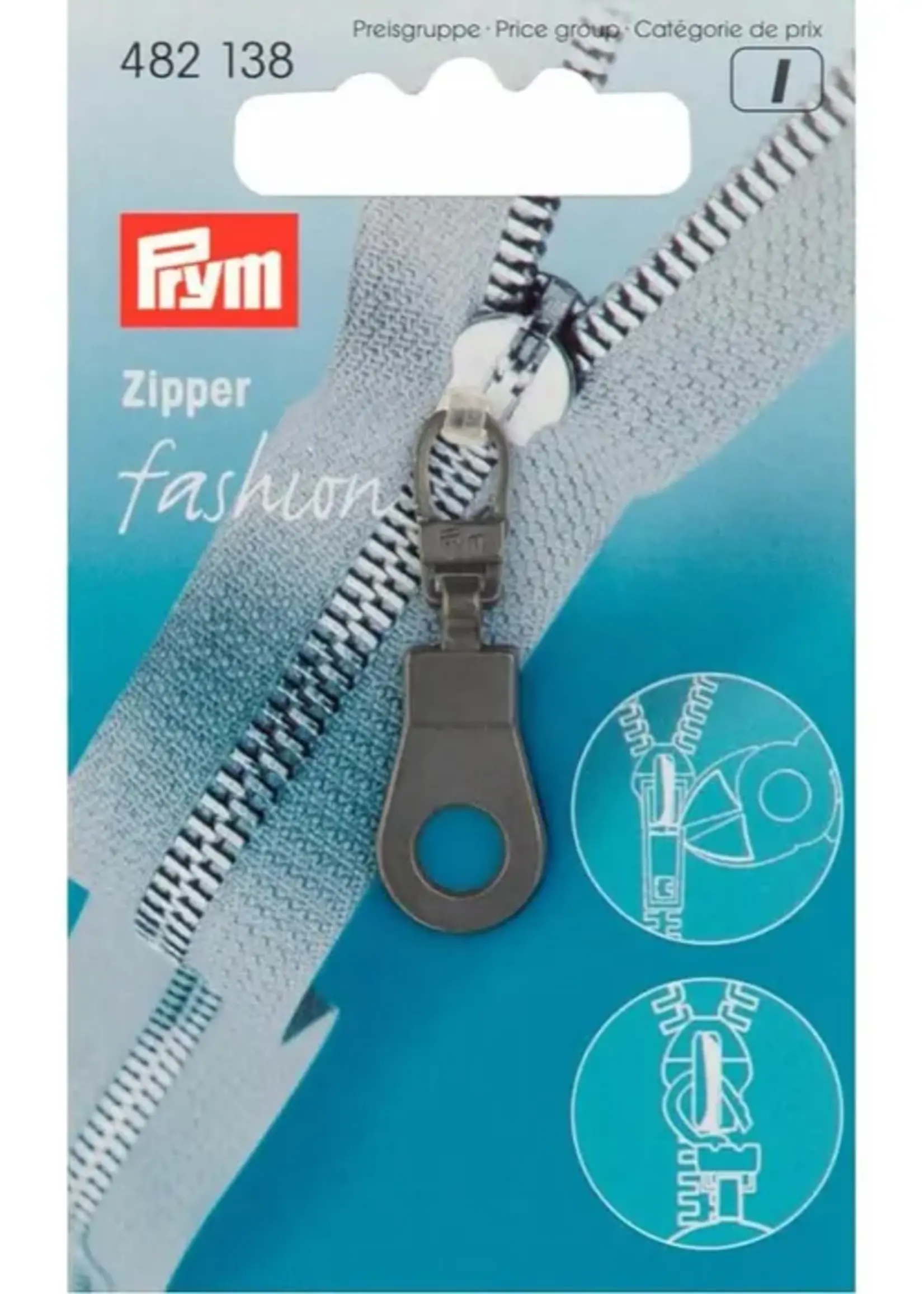 Prym ritsenschuiver ring zwart