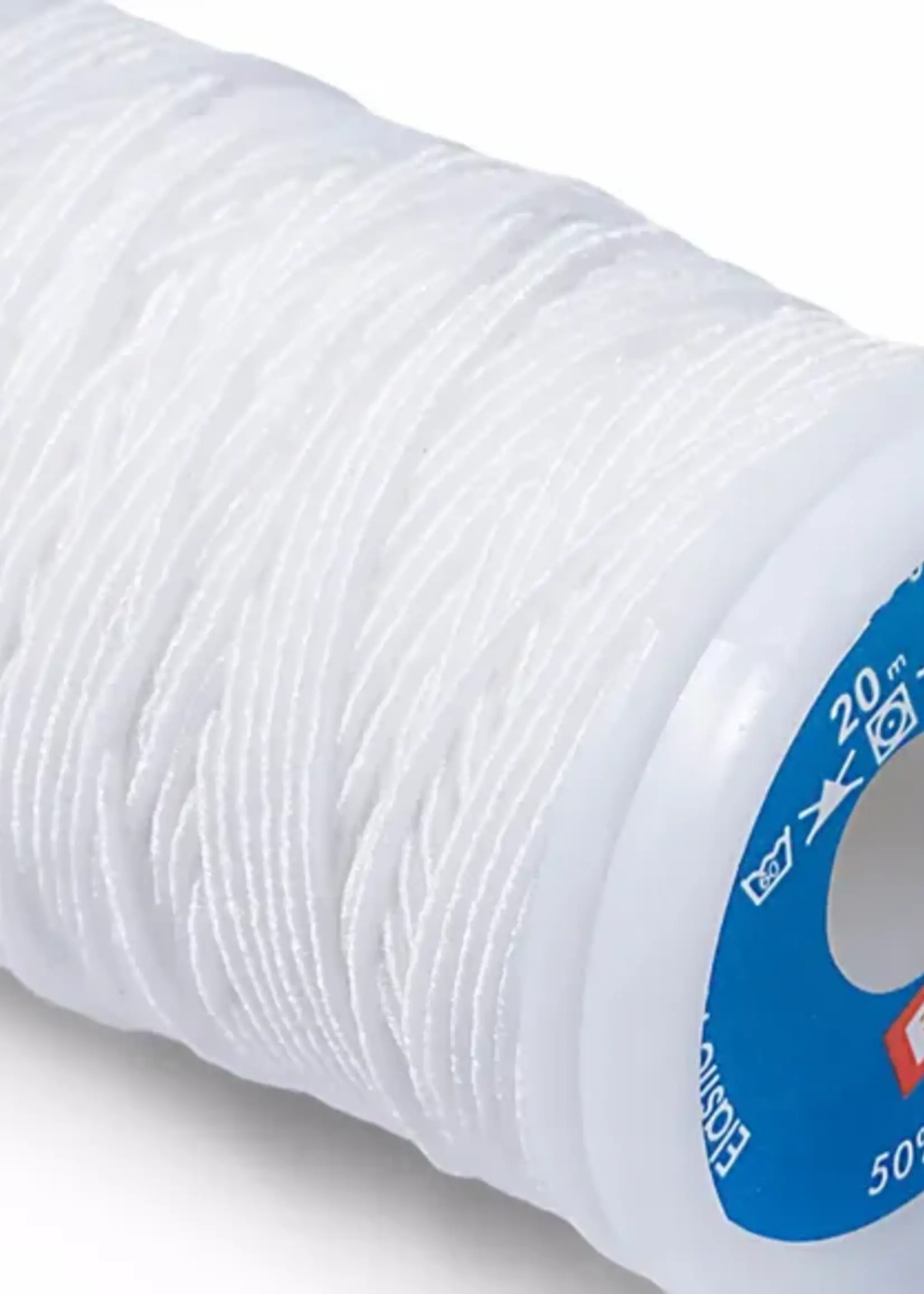 Prym elastisch naaigaren wit