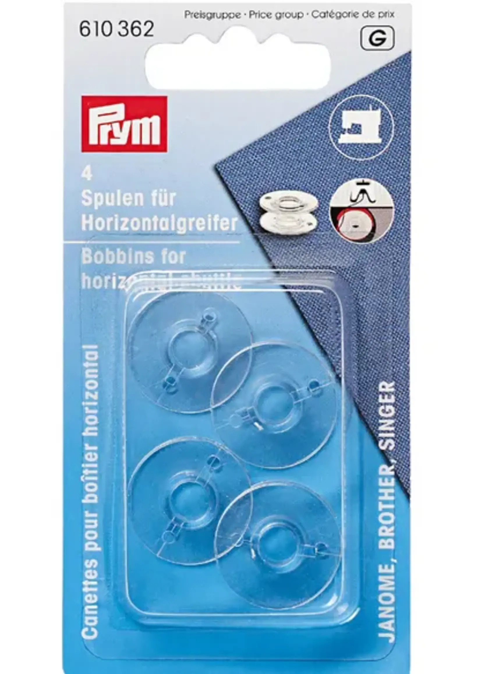 Prym naaimachinespoelen 20.5mm horizontaalgrijper janome brother singer