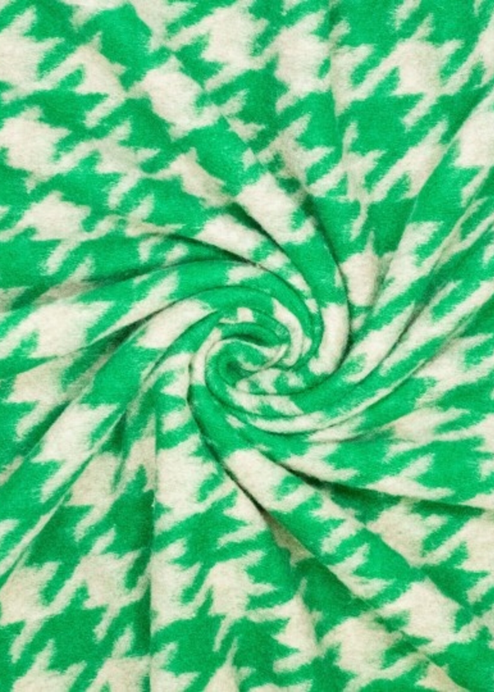 Mantel pied de poule groen
