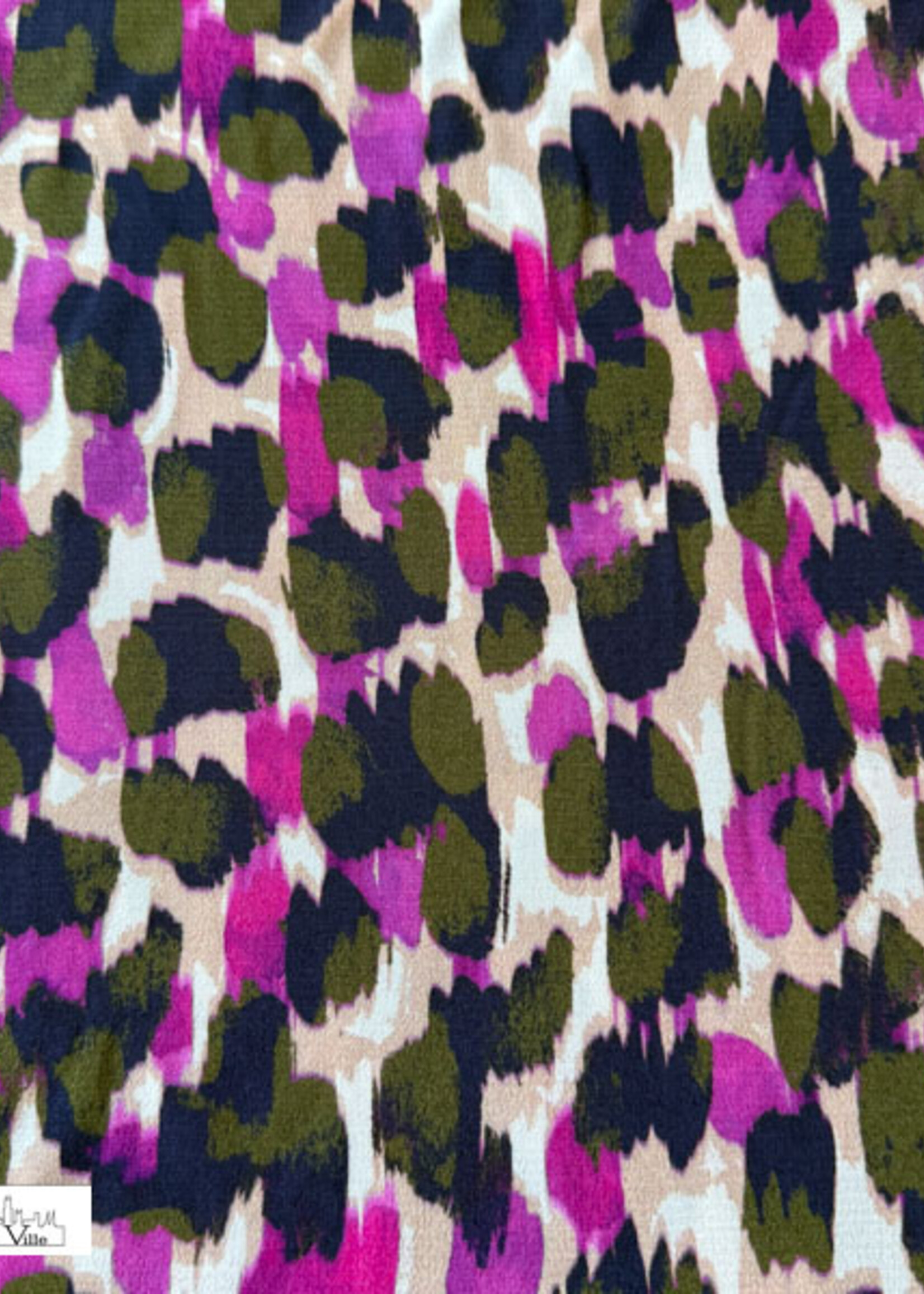 A La Ville Leopard groen blauw roze