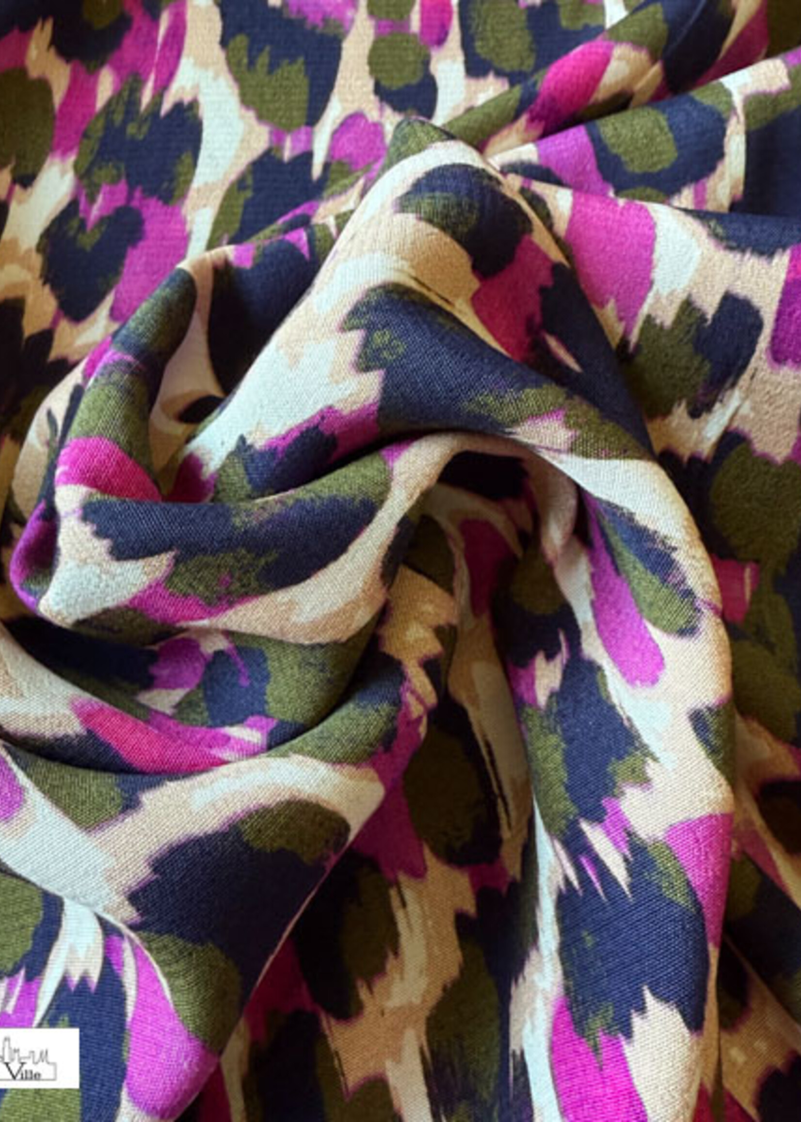 A La Ville Leopard groen blauw roze