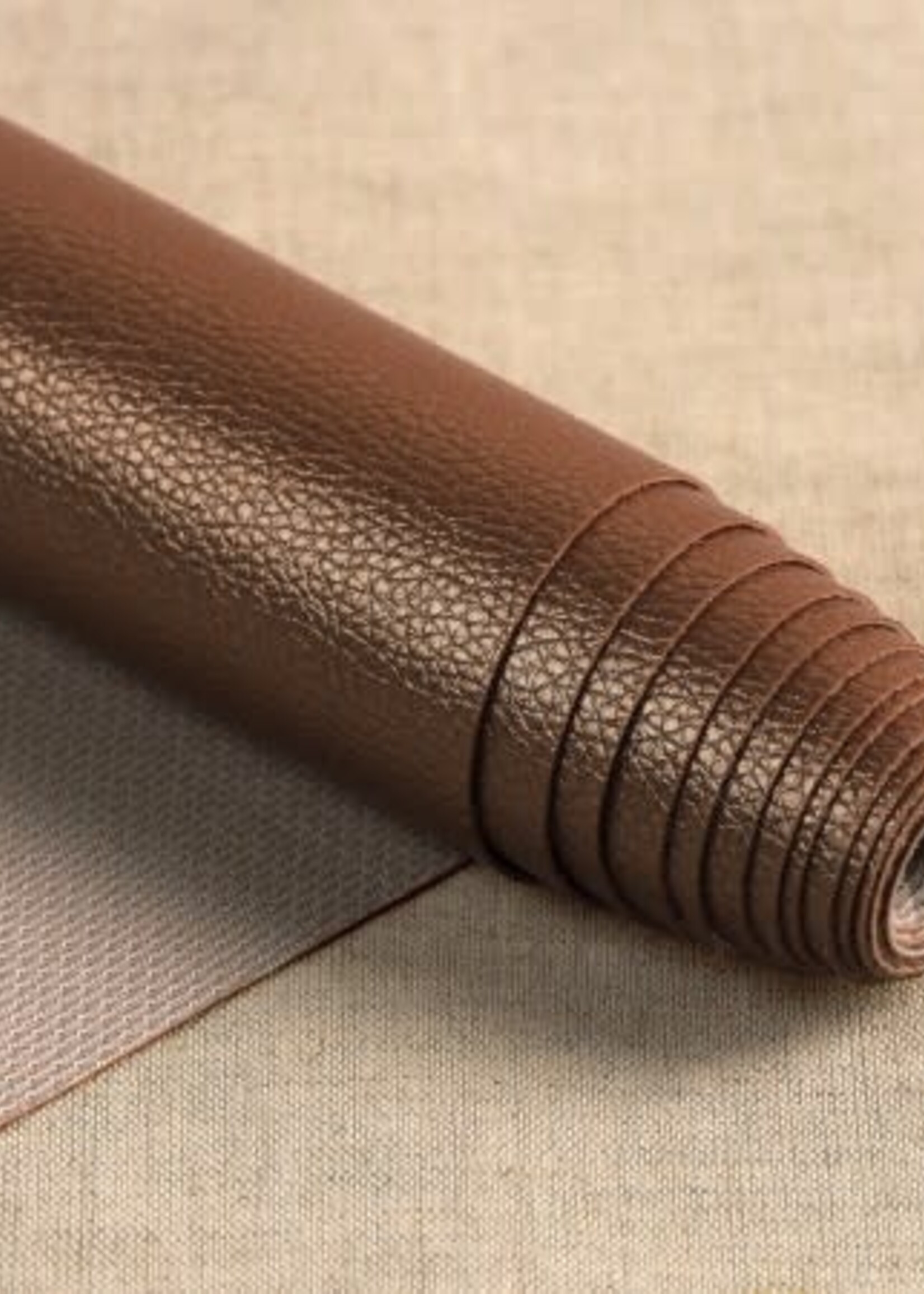 rol imitatieleder metallic bruin