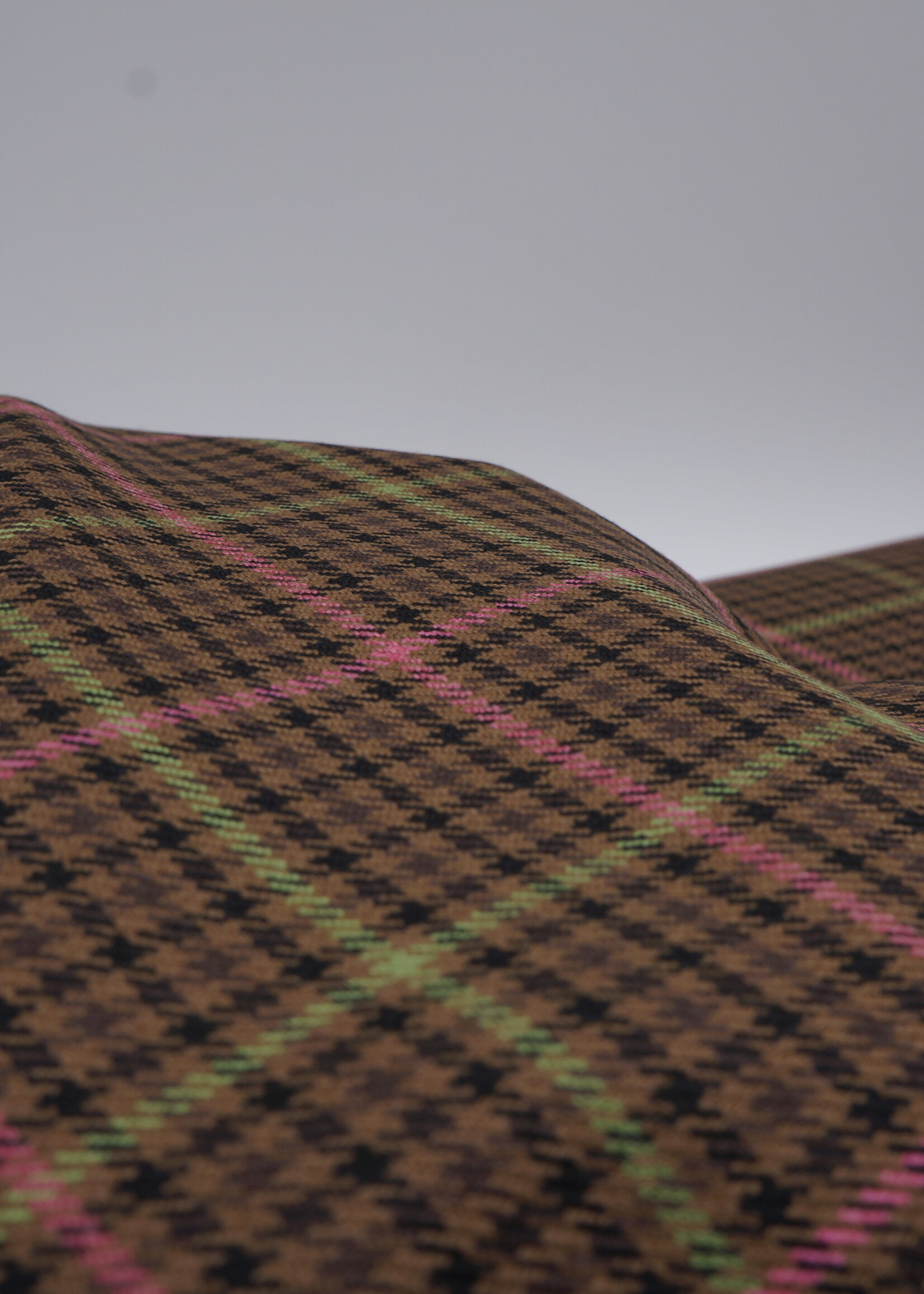 A La Ville ruit bruin roze groen