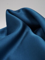 A La Ville viscose polyester satijn zwaar petrol