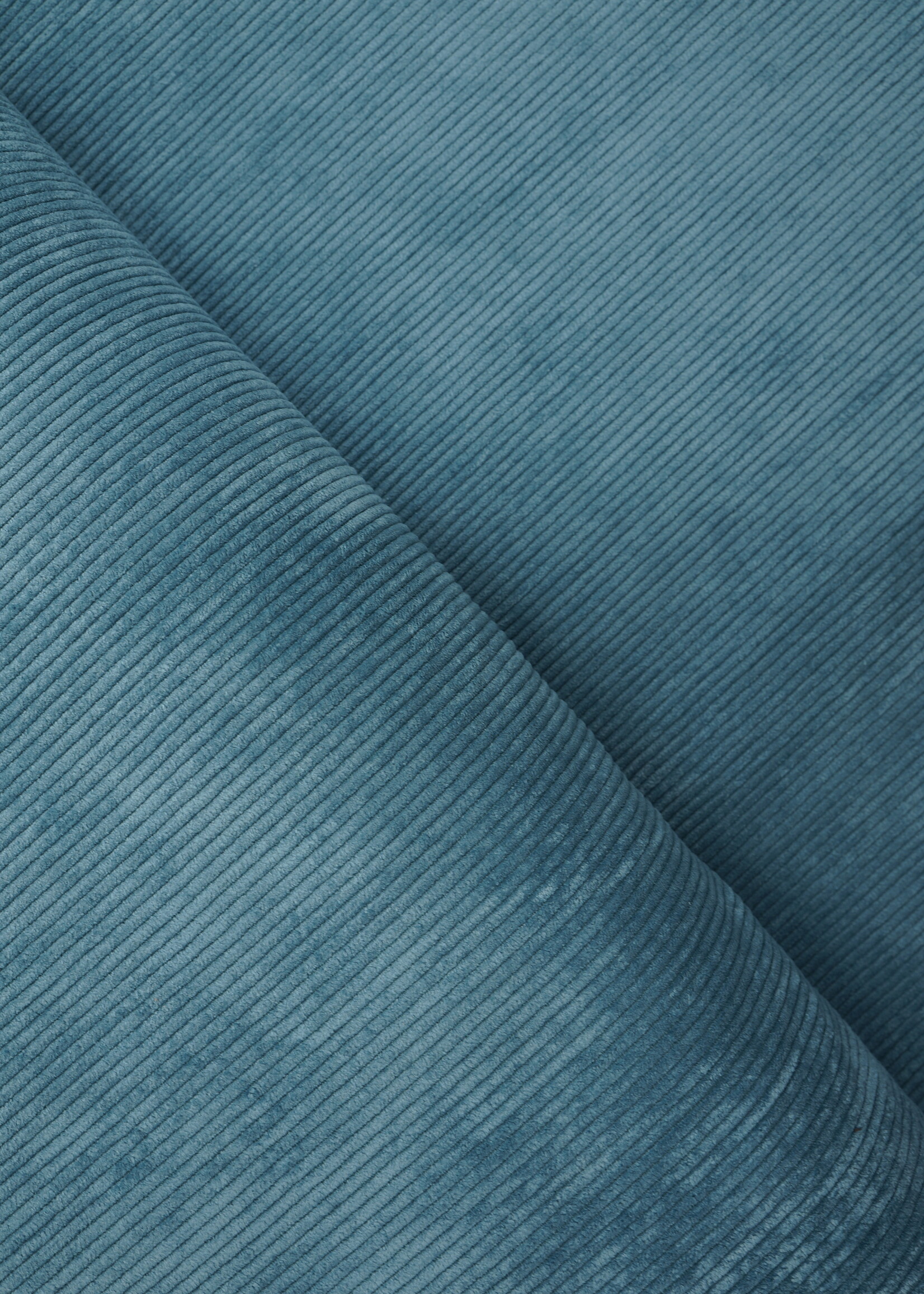 A La Ville ribfluweel petrol