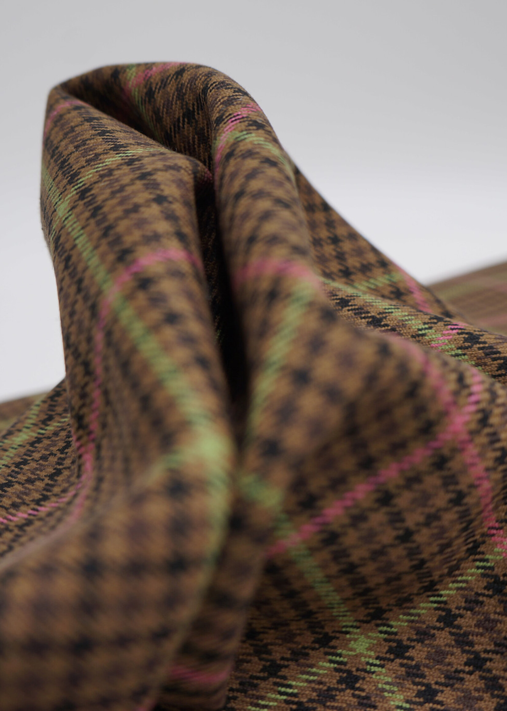 A La Ville ruit bruin roze groen