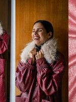 Fibre Mood foil crackle rood