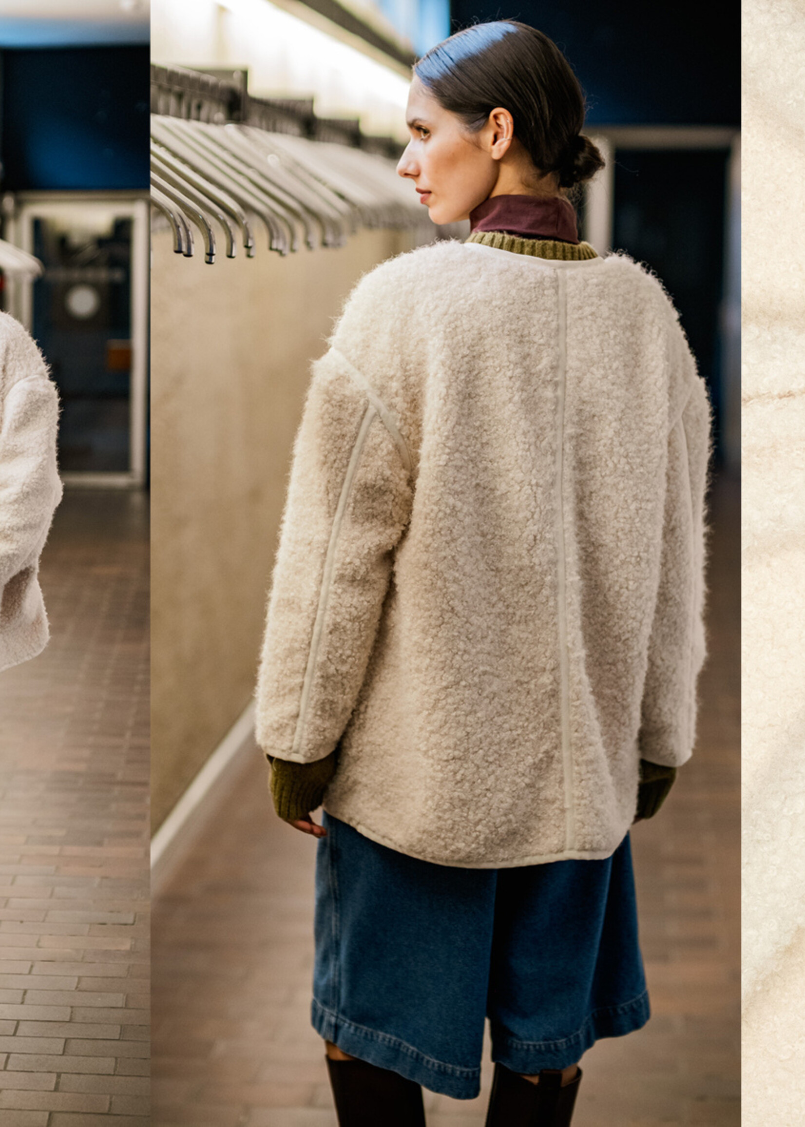 Fibre Mood hairy boucle beige