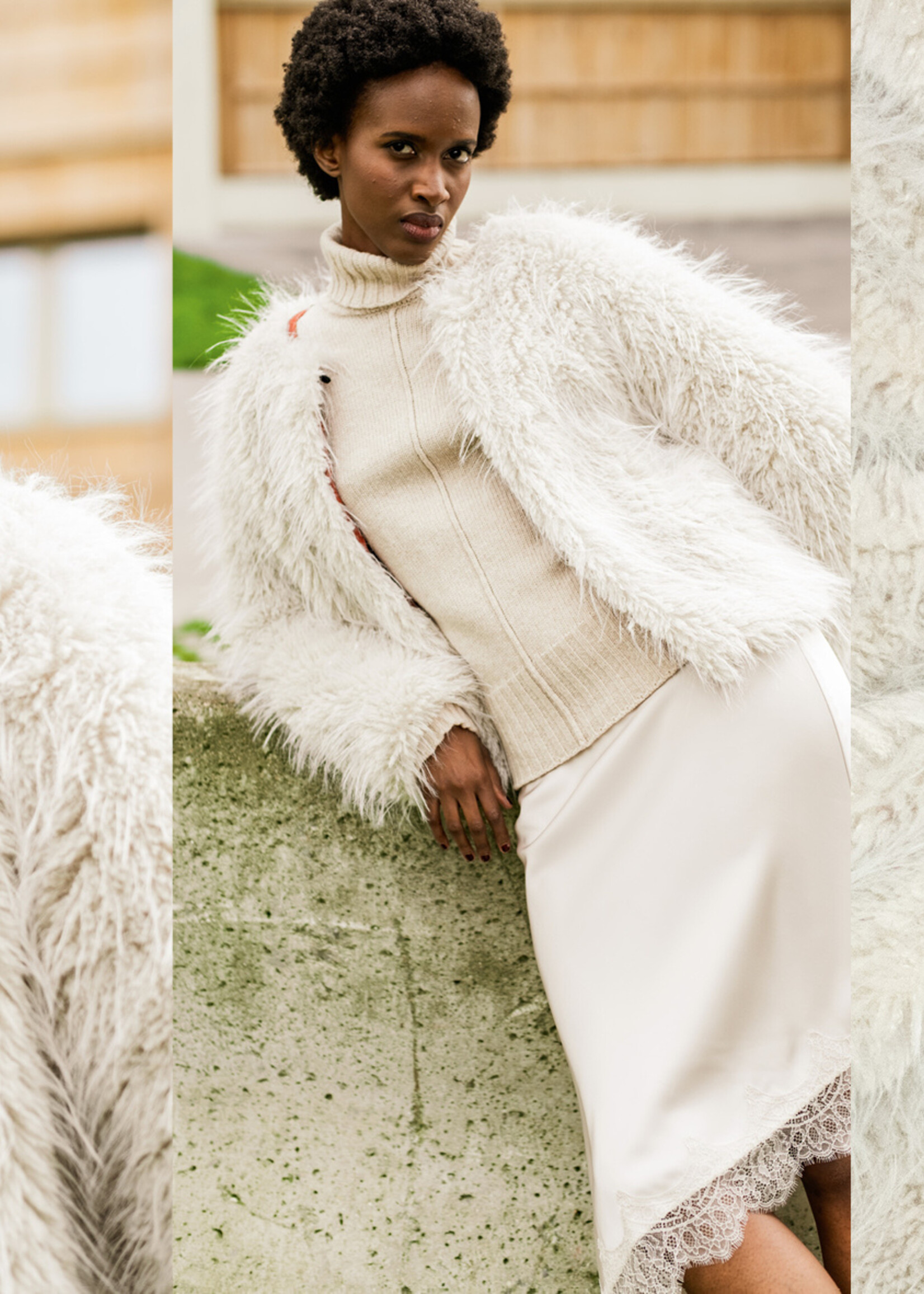 Fibre Mood Hairy fur beige