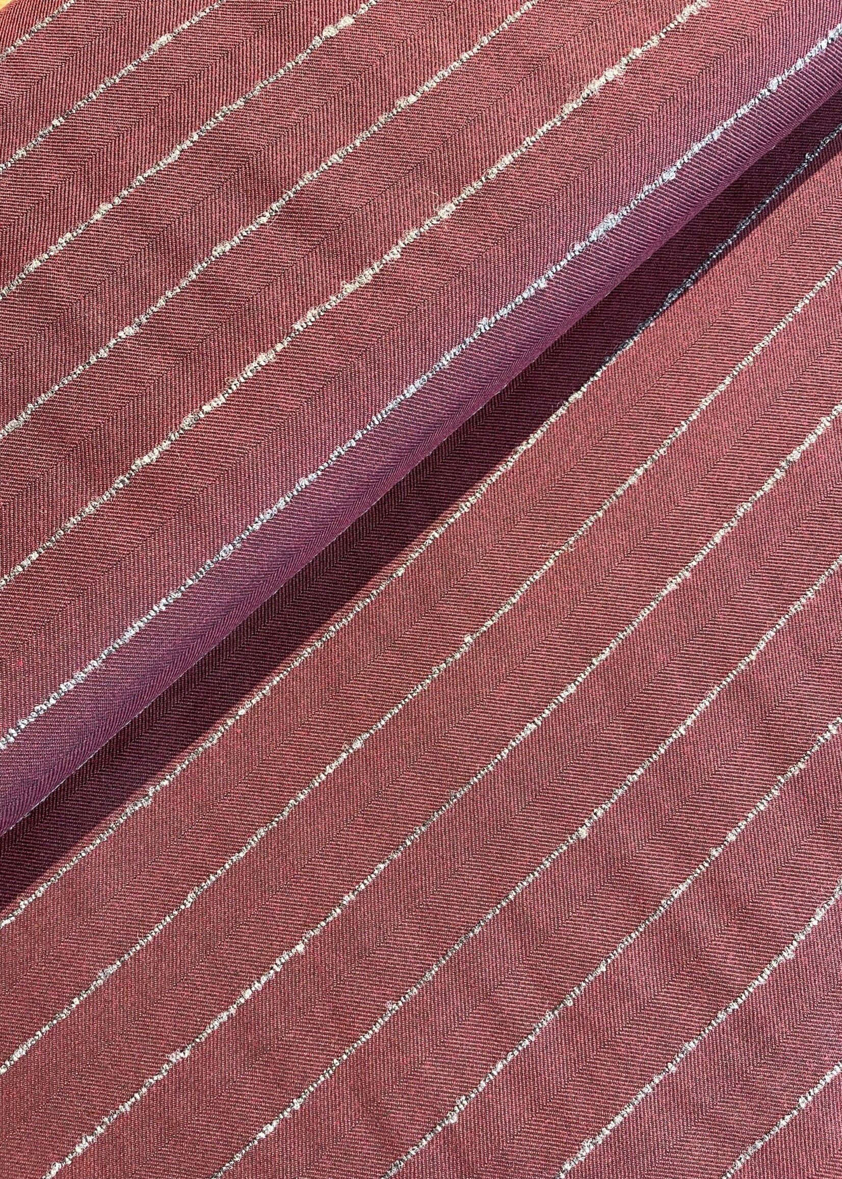 A La Ville bordeaux grijs streep