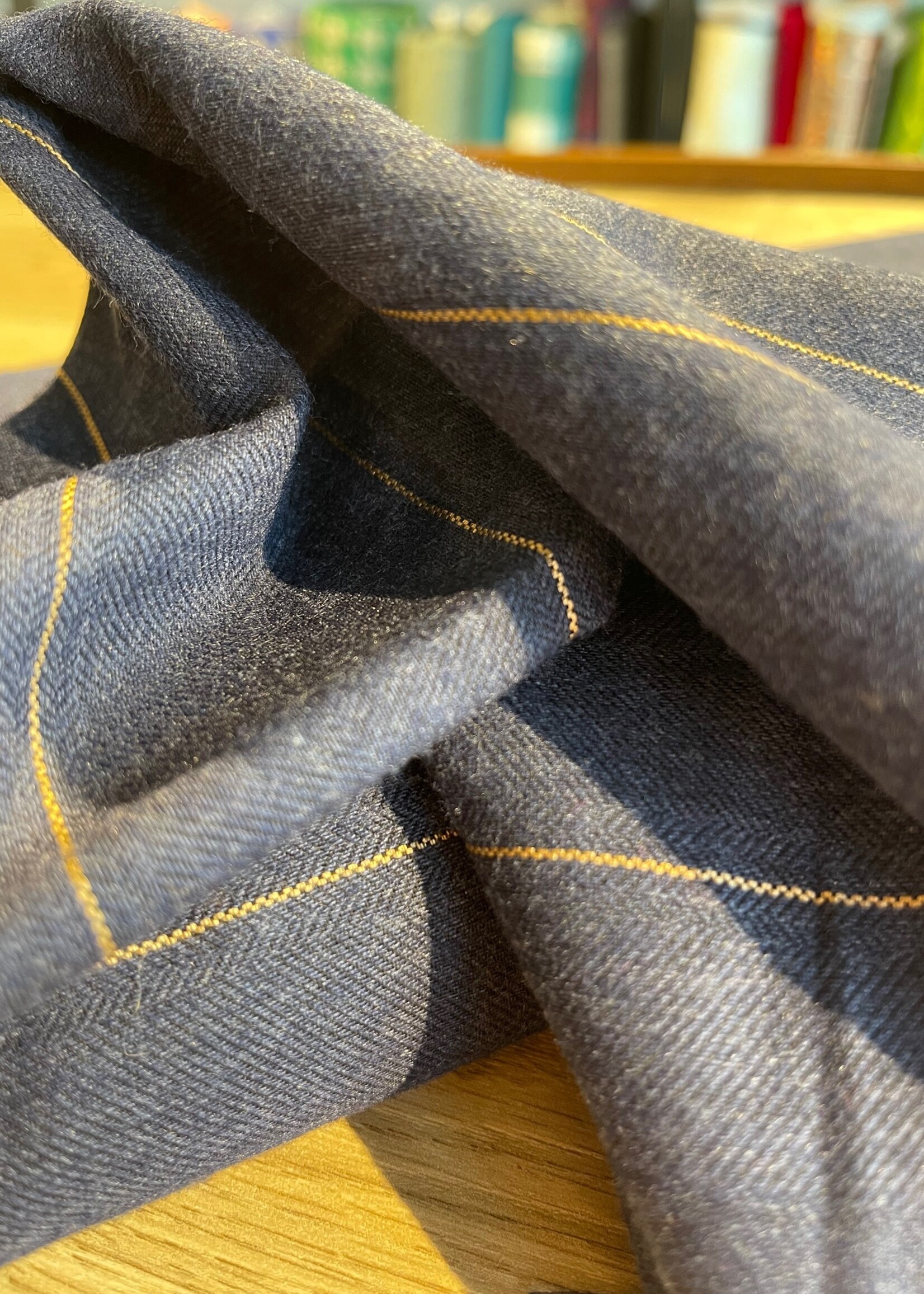 A La Ville jeans goud streep