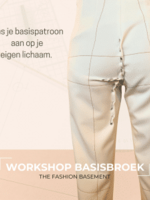 Workshop basisbroek The Fashion Basement (Met Tamara) 16/5 voormiddag