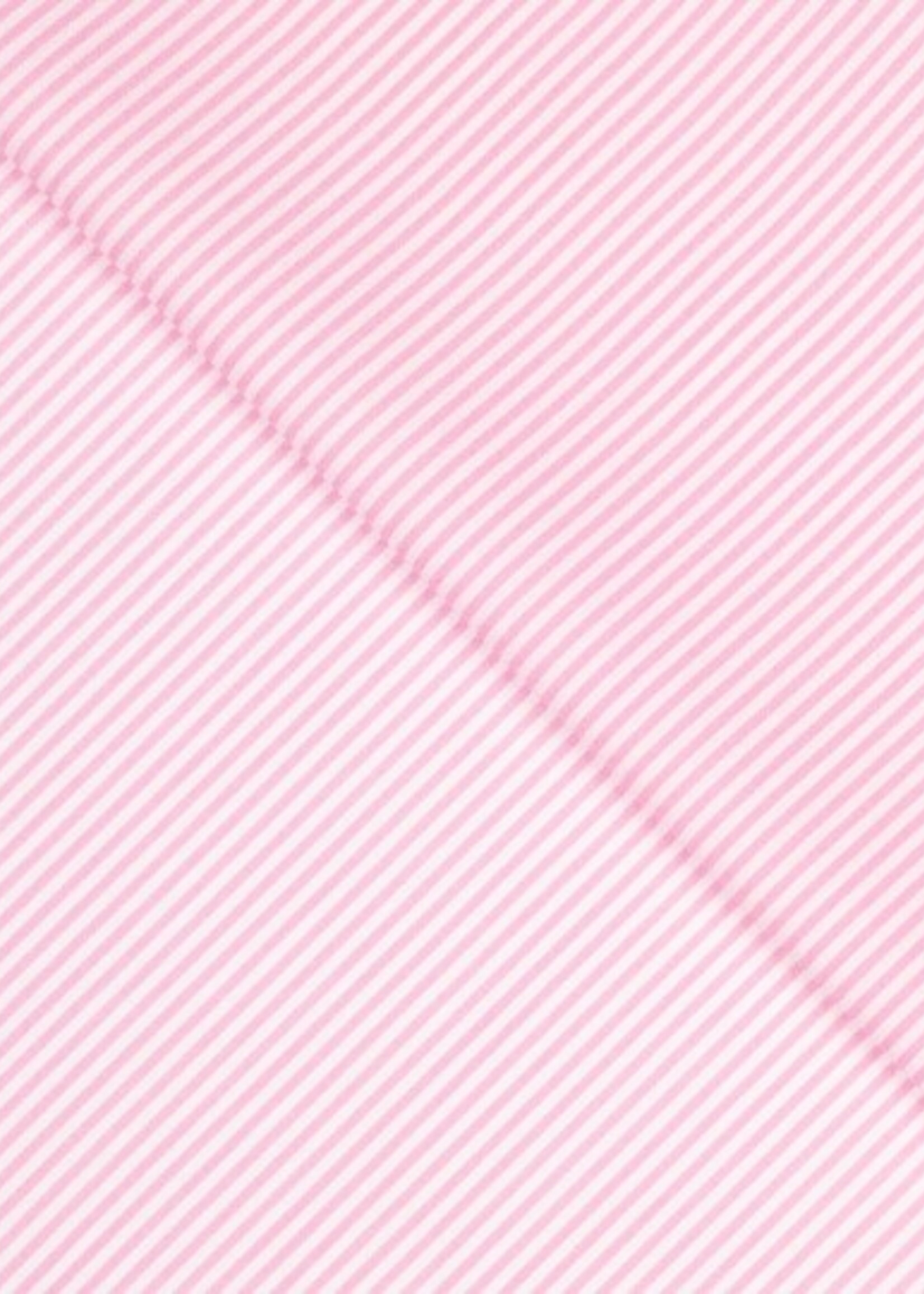 Katoen fijne streep roze
