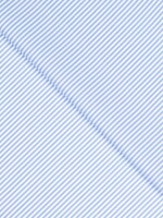 Katoen fijne streep blauw