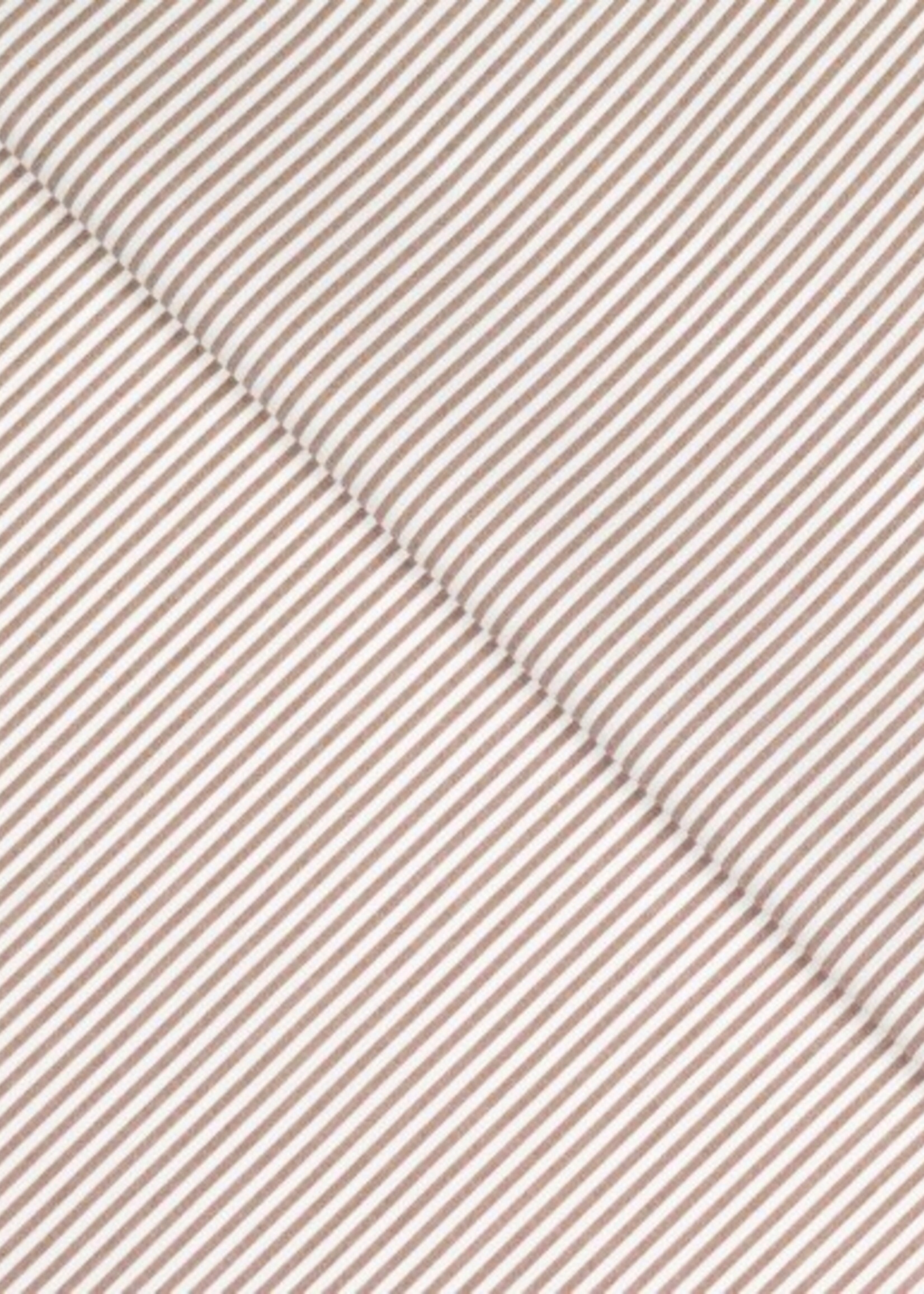 Katoen fijne streep beige