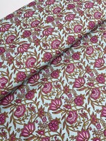 A La Ville Katoen bloem roze blauw