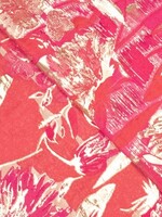 Jacquard flowers rood