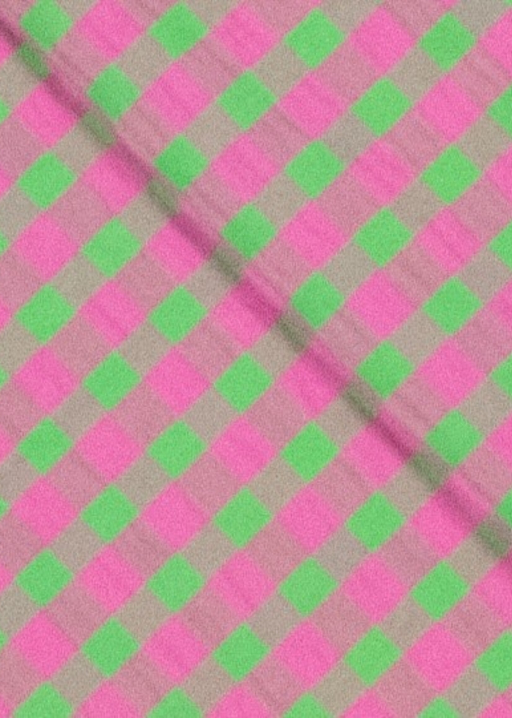 seersucker groen roze