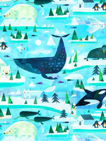 Windham Fabrics * Stof Katoen - Windham Fabrics - Icy World by Gareth Lucas