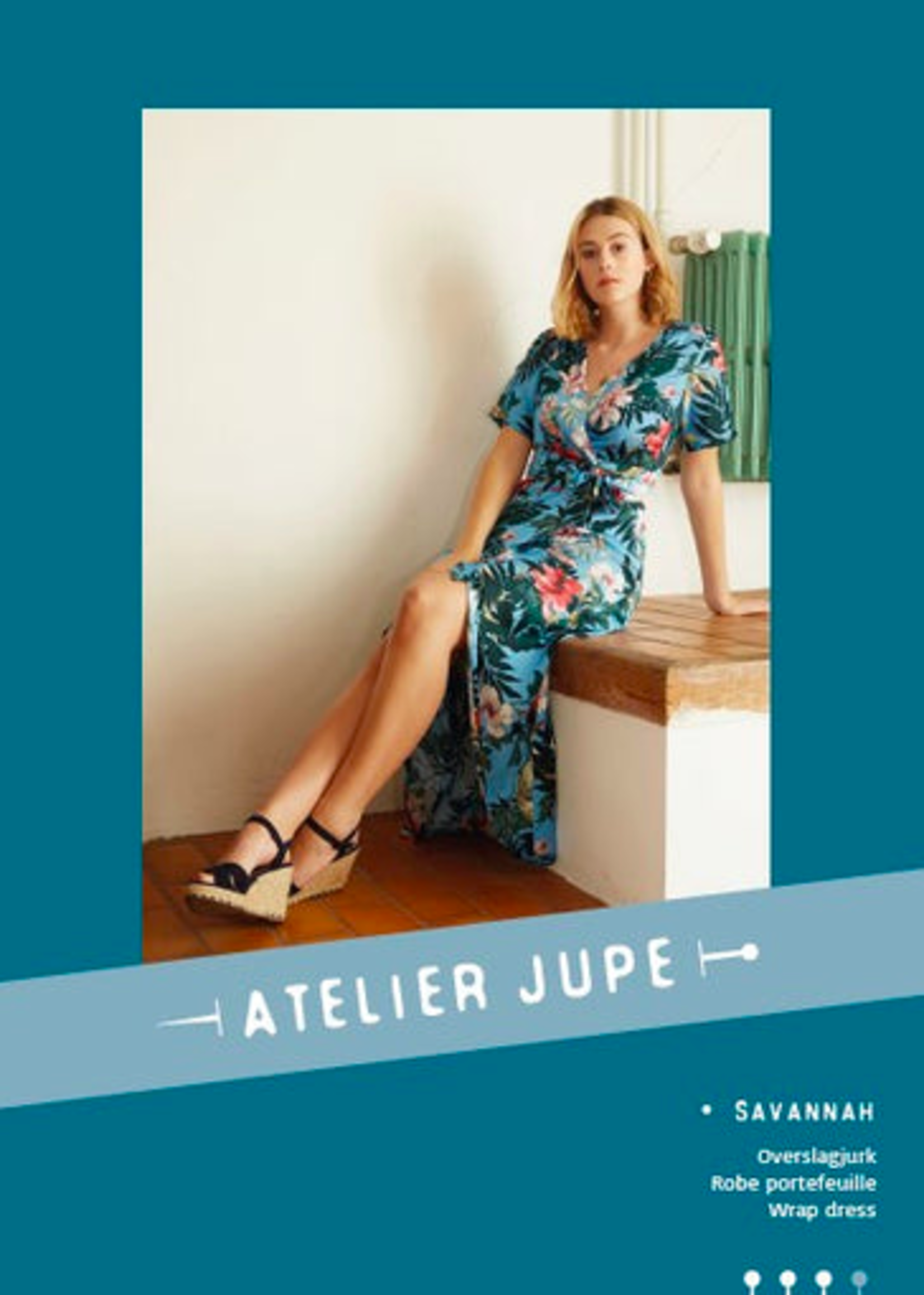 Atelier Jupe Naaipatroon - Atelier Jupe - Savannah wrap dress