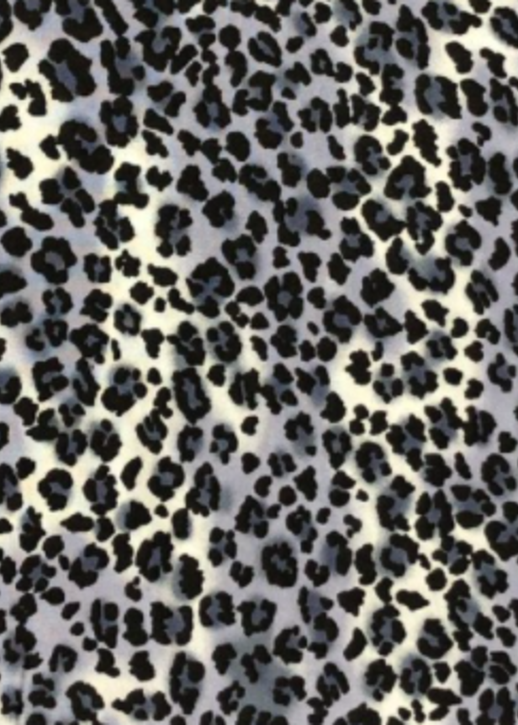 * Soepelvallende Stof  - Animal Print Blue-Grey