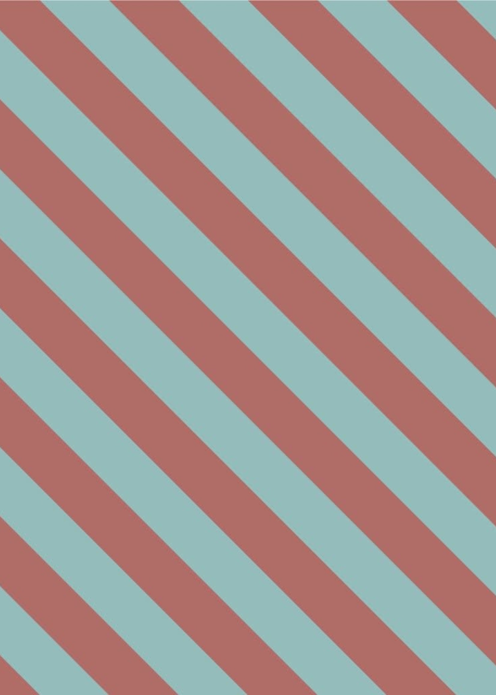 About Blue * Stof French Terry - About Blue - Move Forward - Strawberry Stripes