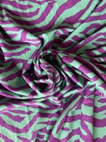 * Stof Viscose Tricot - Stripes - Purple