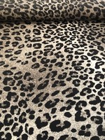 * Soepelvallende Stof - Leopard - Grey