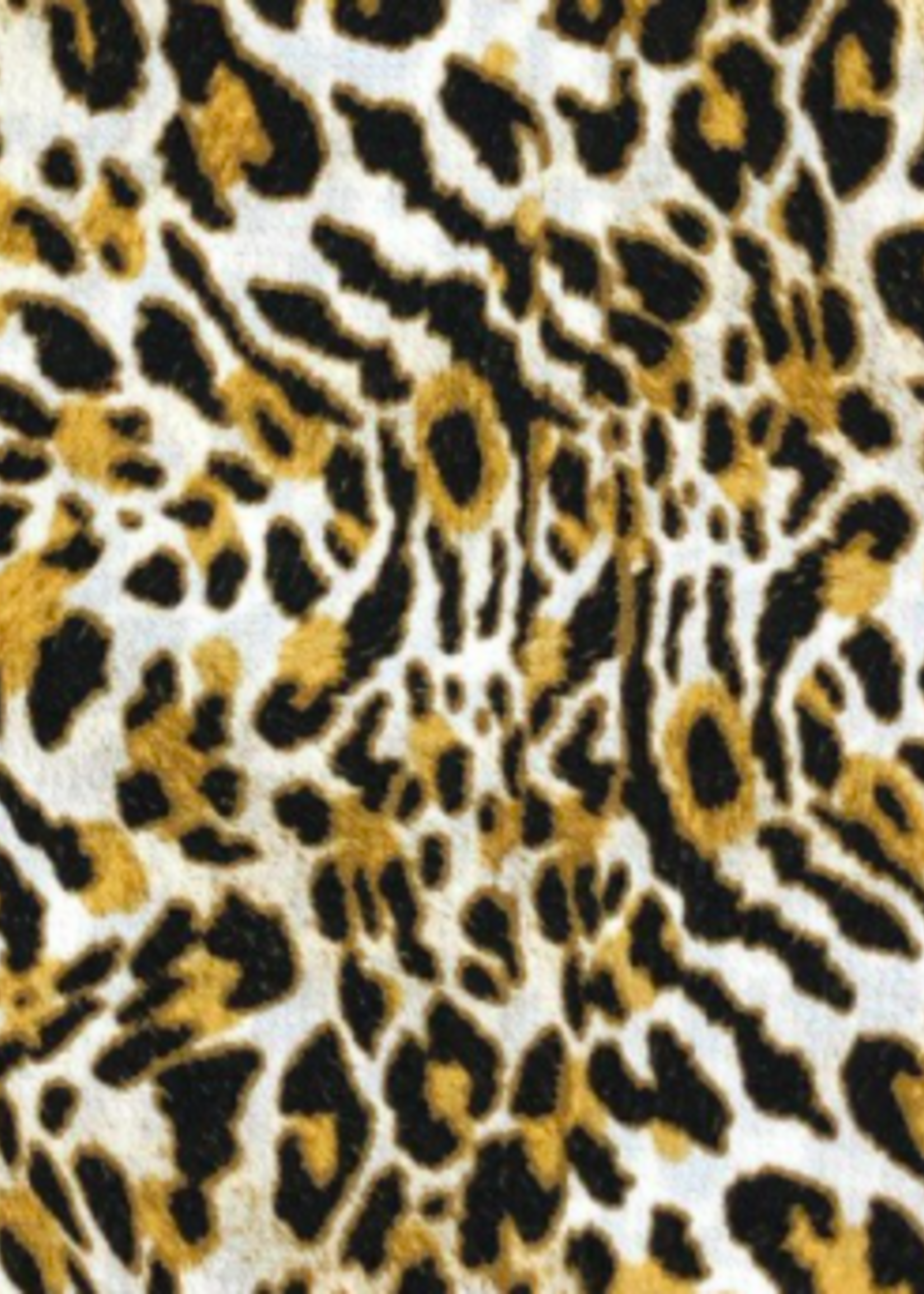 * Soepelvallende Stof - Bubble Chiffon - Leopard - Yellow