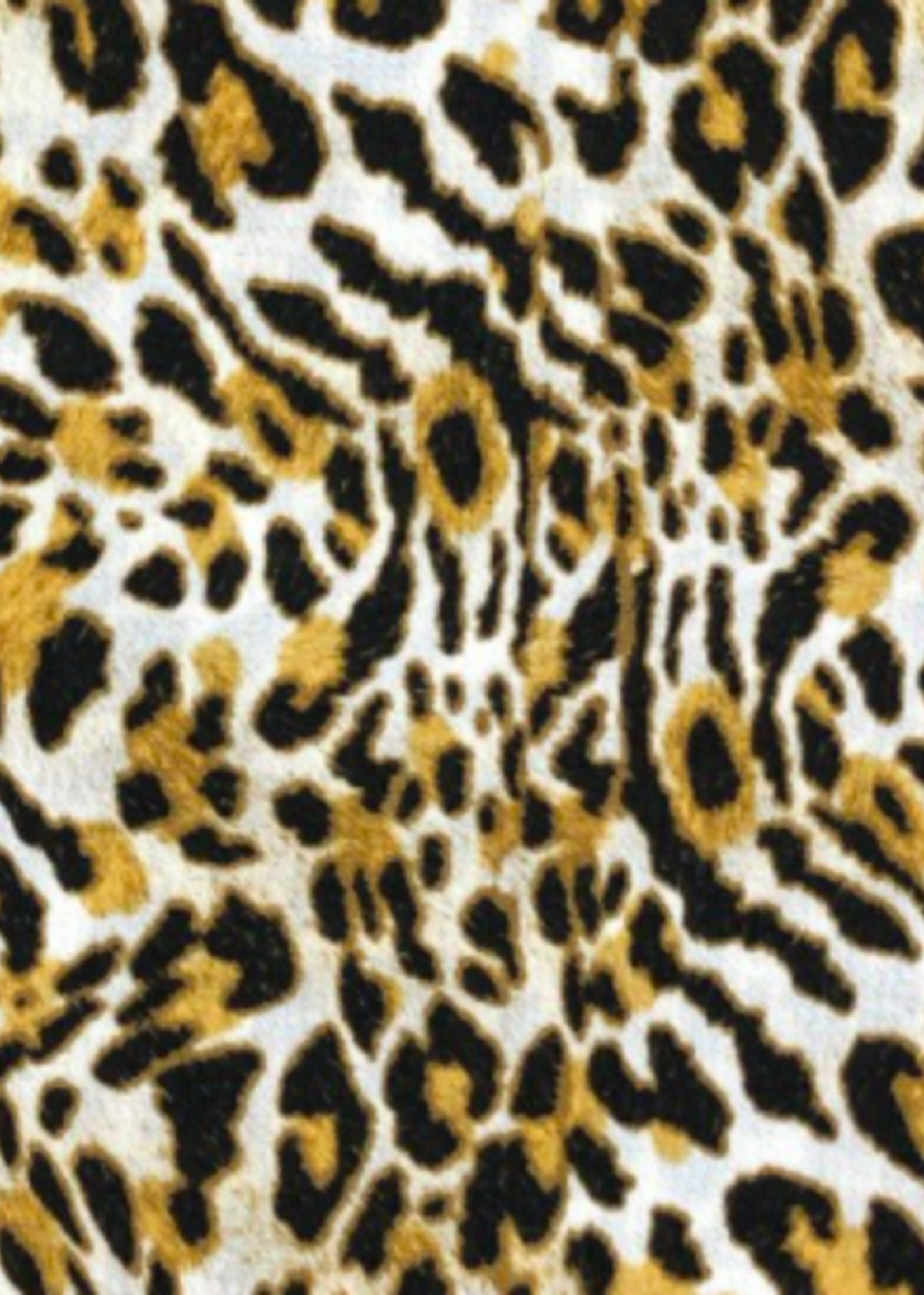 Stof Bubble Chiffon - Leopard - Yellow