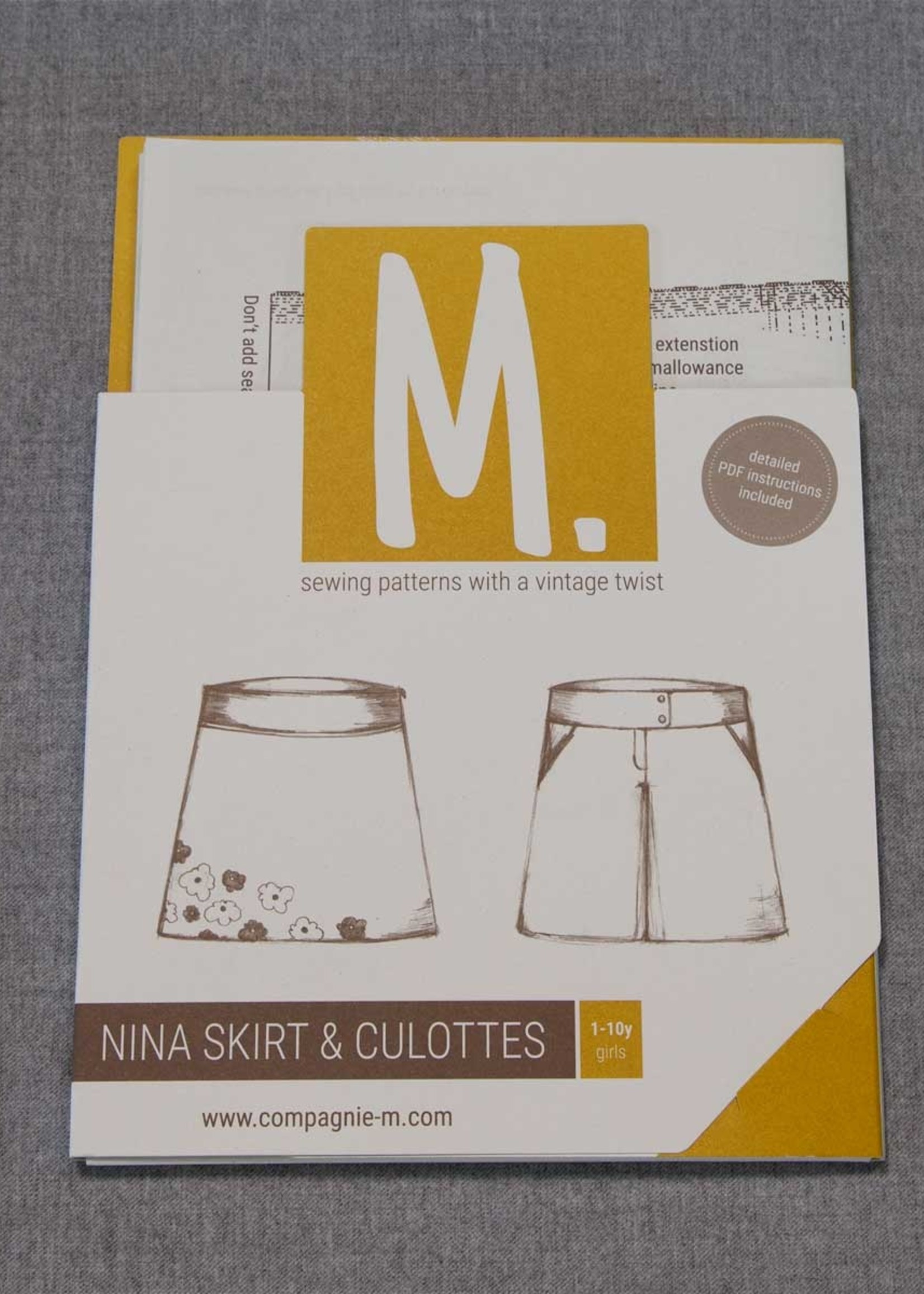 Compagnie M Naaipatroon - Compagnie M - Nina Skirt & Culottes (girls)