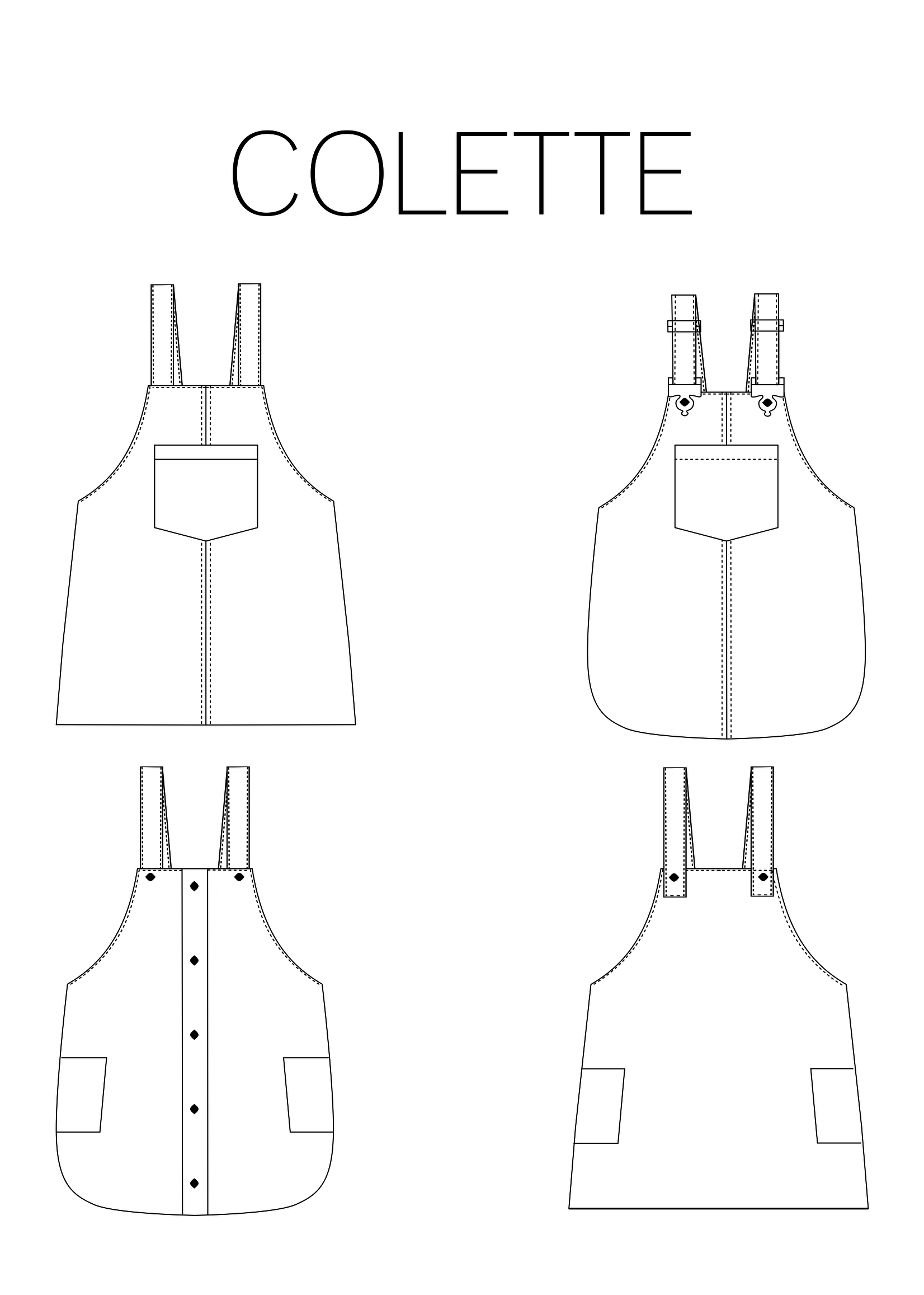 Iris May Patterns ° Naaipatroon - Iris May Patterns - COLETTE (meisjes 92-152 + dames 30-50)