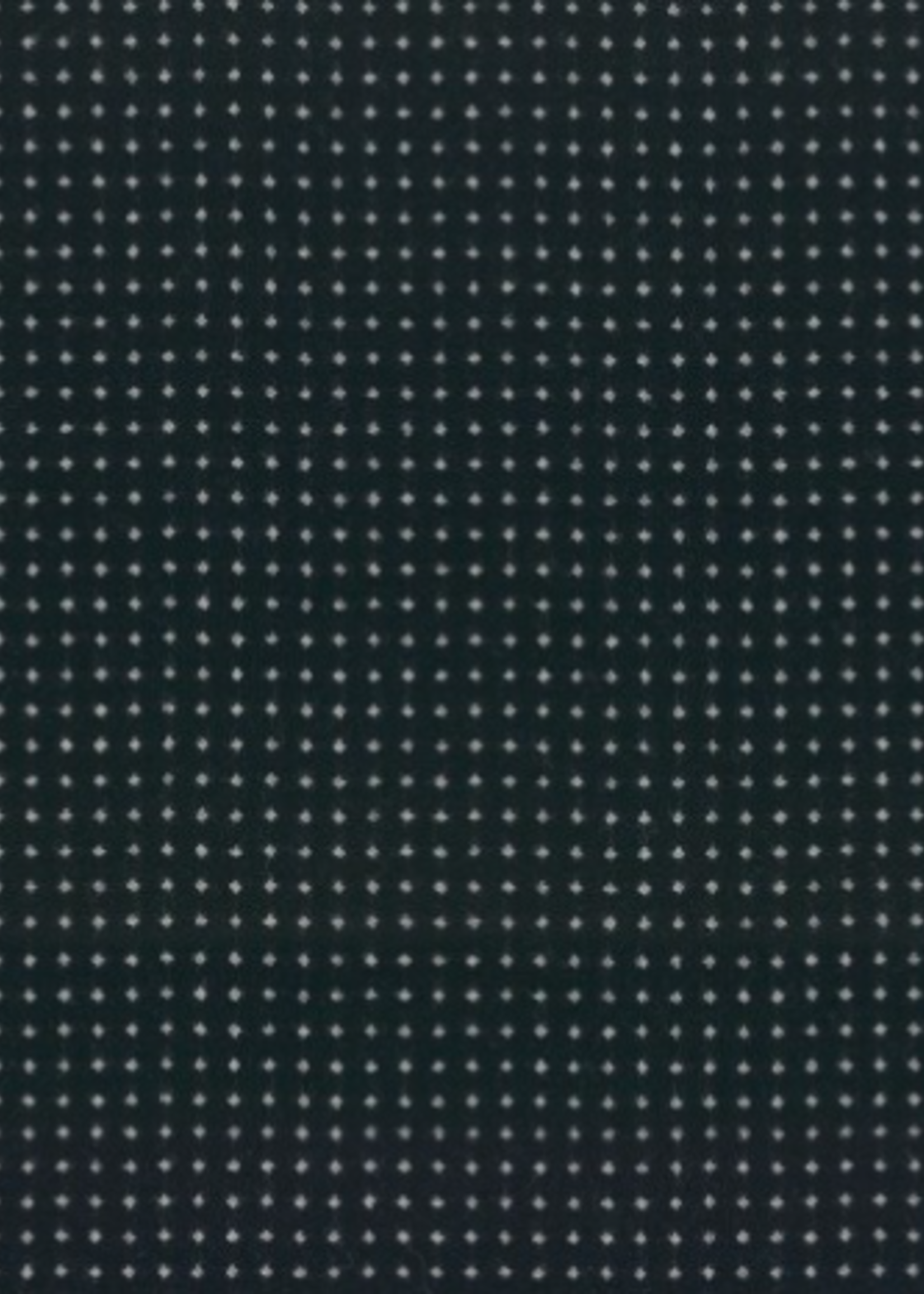 ° Stof Wolmix Mantelstof - Donkerblauw met witte dots