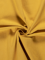 * Stof Stonewashed Ramie - Okergeel