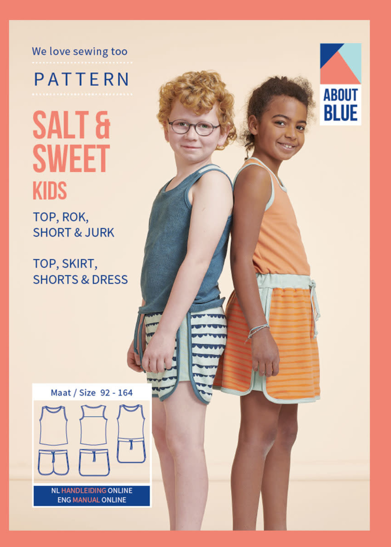 About Blue Naaipatroon - About Blue - Salt & Sweet (kids: 92 - 164)