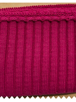 Boordstof - Rib - Fuchsia