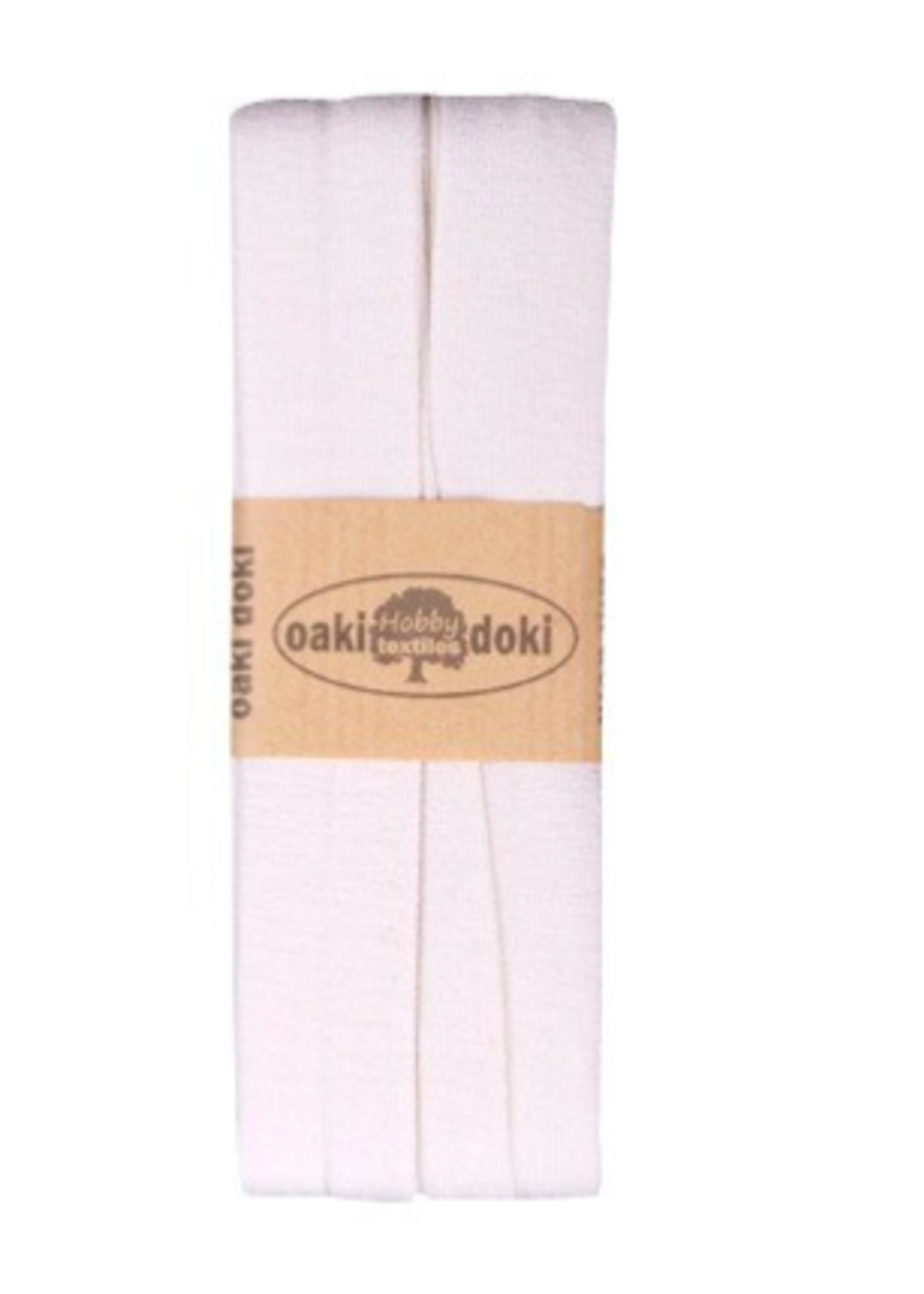Oaki Doki ° Elastische Biais - Oaki Doki - Gebroken Wit (320)
