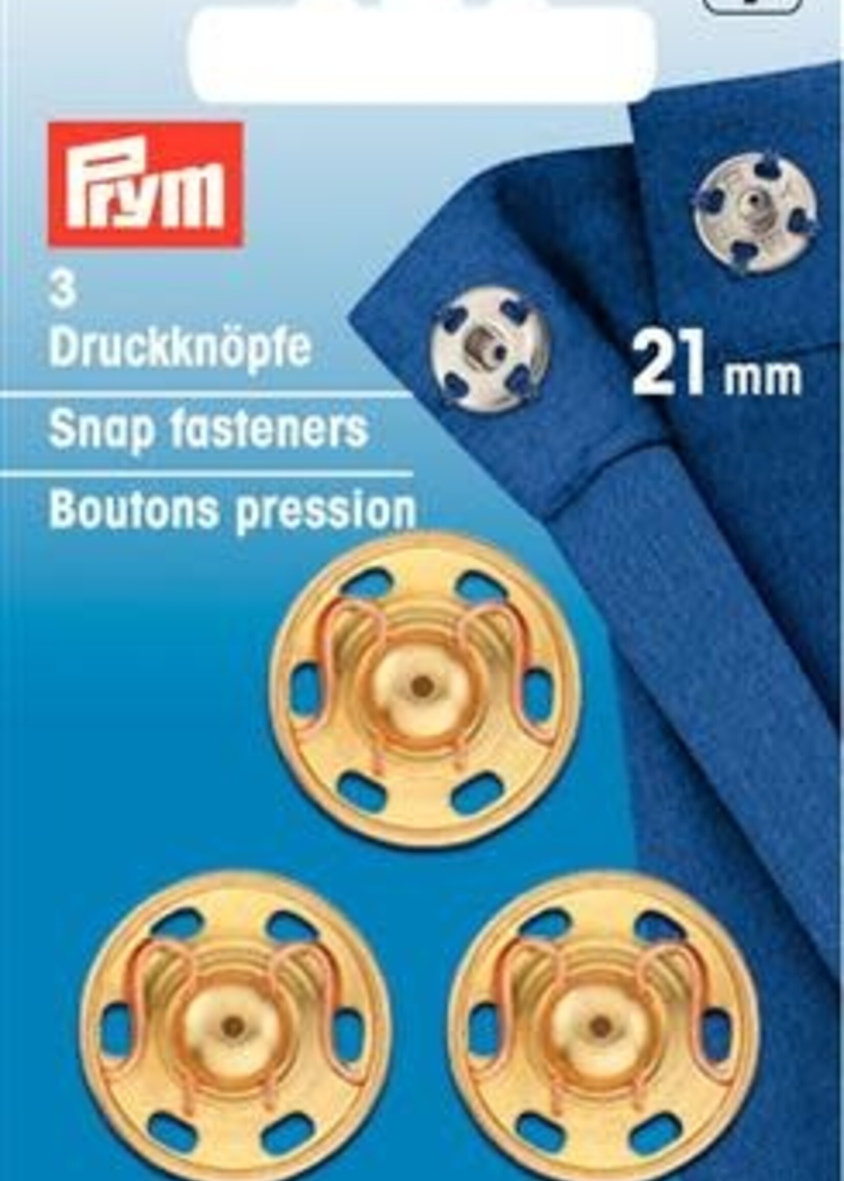 Prym * Prym - Aannaaidrukknopen - 21mm - Goud