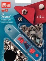 Prym Vernietbare Drukknopen Anorak  - Prym - 12mm - Zilver