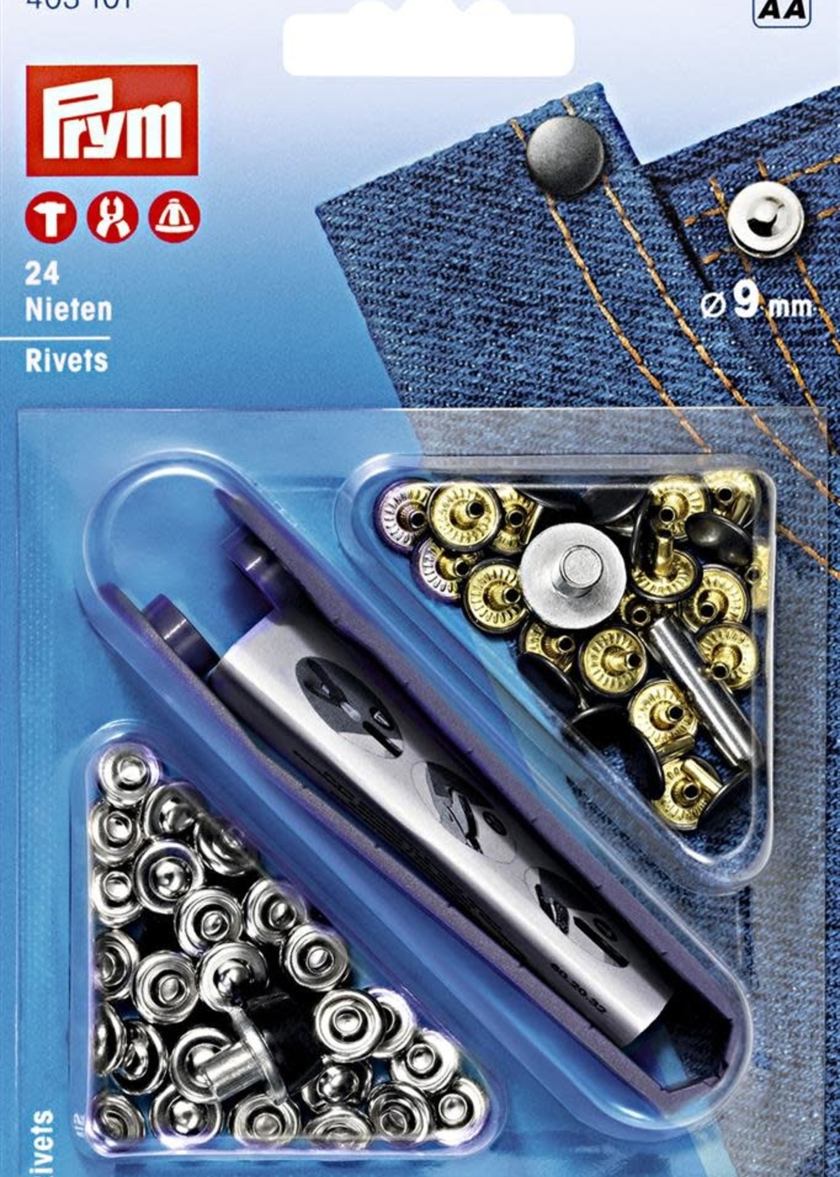 Prym Siernieten - Prym - 9mm - Zilver