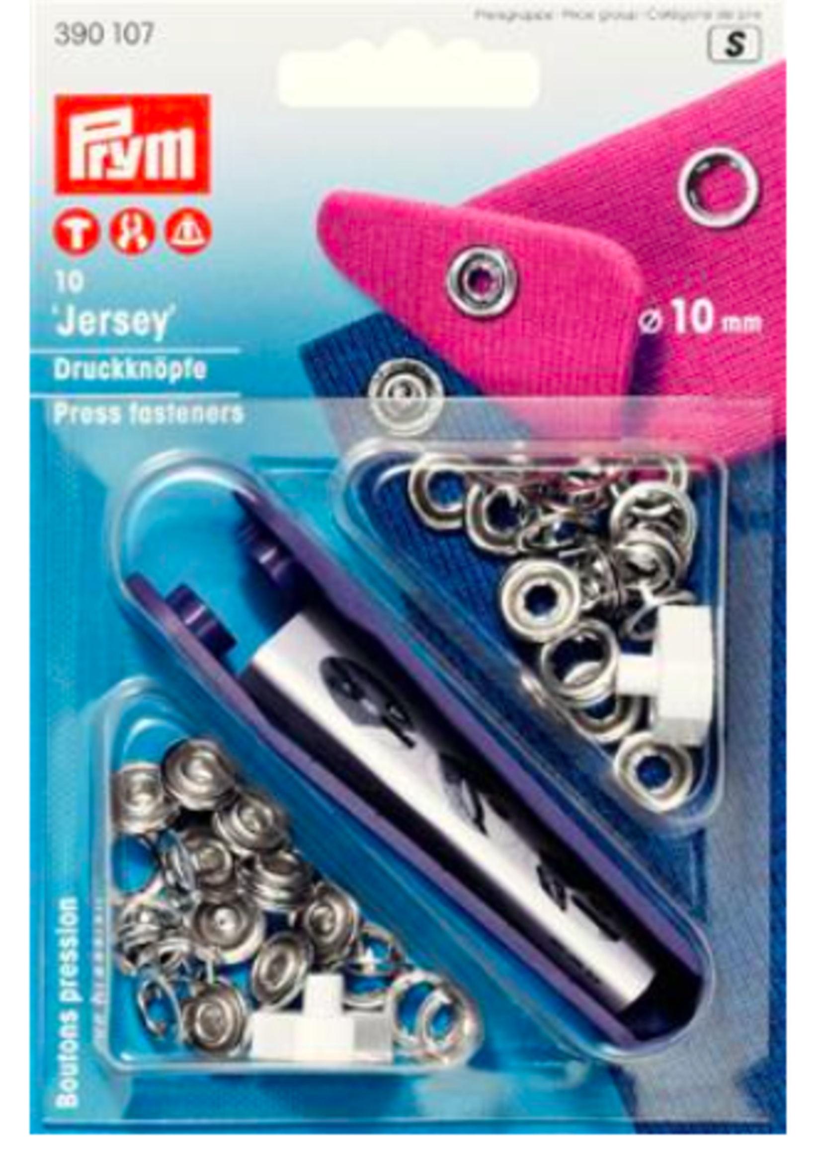 Prym Vernietbare Drukknopen Jersey - Prym - 10mm - Zilver