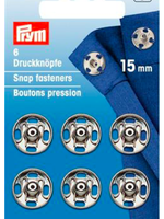 Prym Aannaaidrukknopen - Prym - 15mm (zilver)