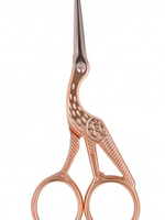 ° Borduurschaar - Ooievaar - Rosé Goud