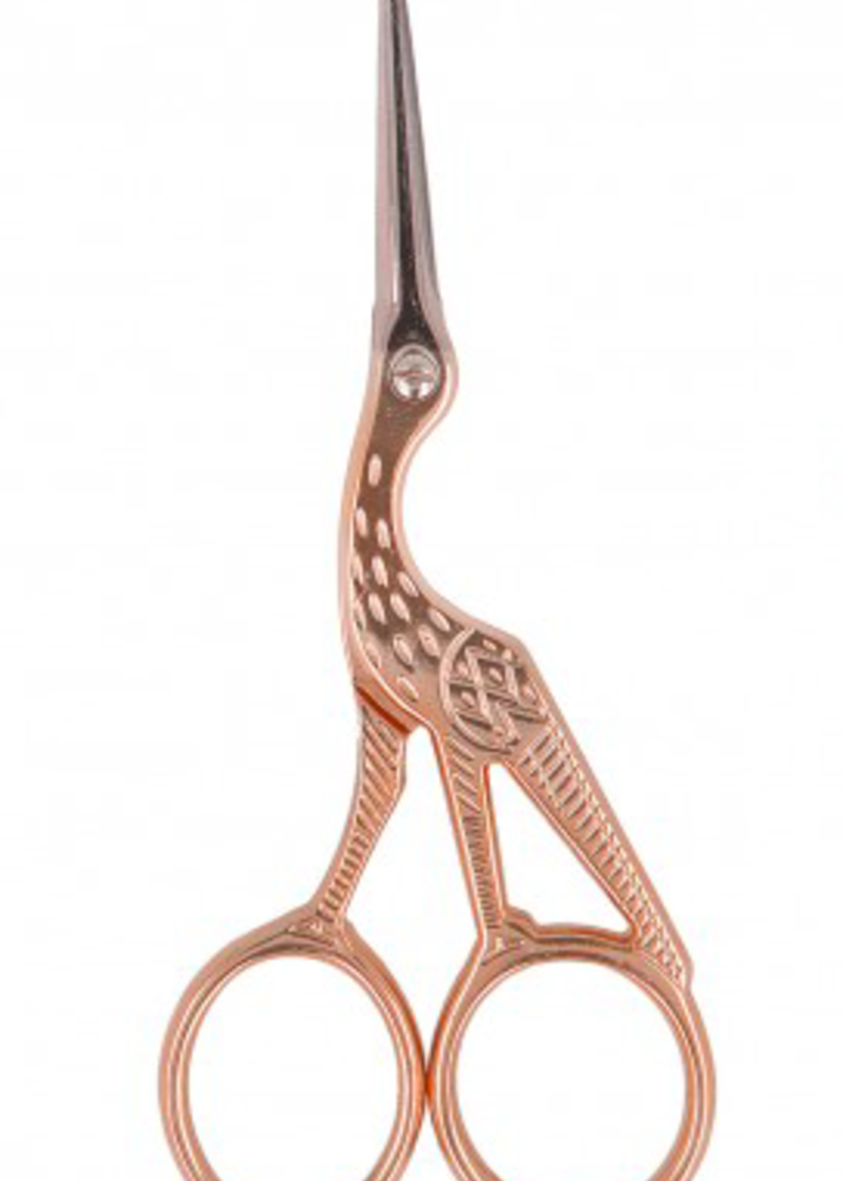 ° Borduurschaar - Ooievaar - Rosé Goud