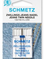 Schmetz * Tweelingnaald Jeans 100 - Schmetz - 4mm