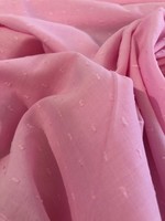 * Stof Katoen - Plumetti - Roze