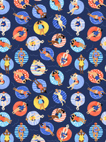 Windham Fabrics * Stof Katoen - Windham Fabrics by Whistler Studios - Bathing Beauties - Navy