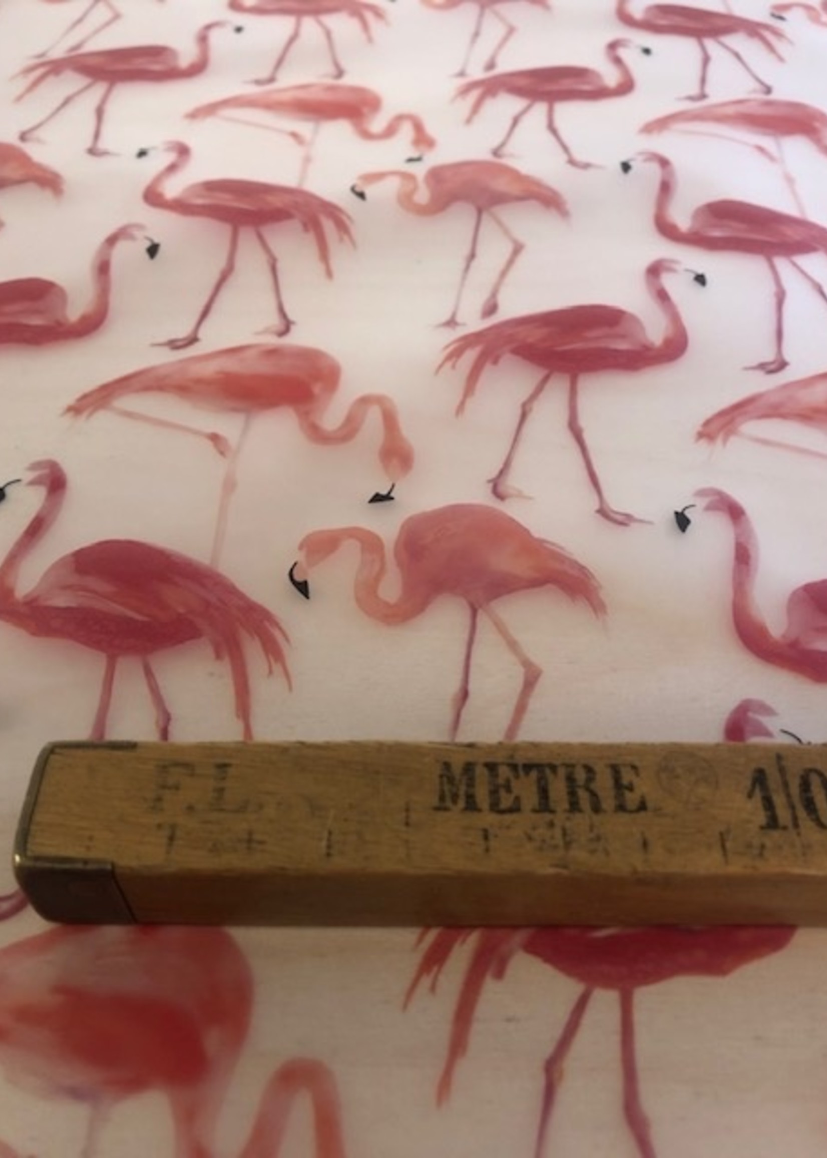 Waterafstotende Stof - Flamingo's
